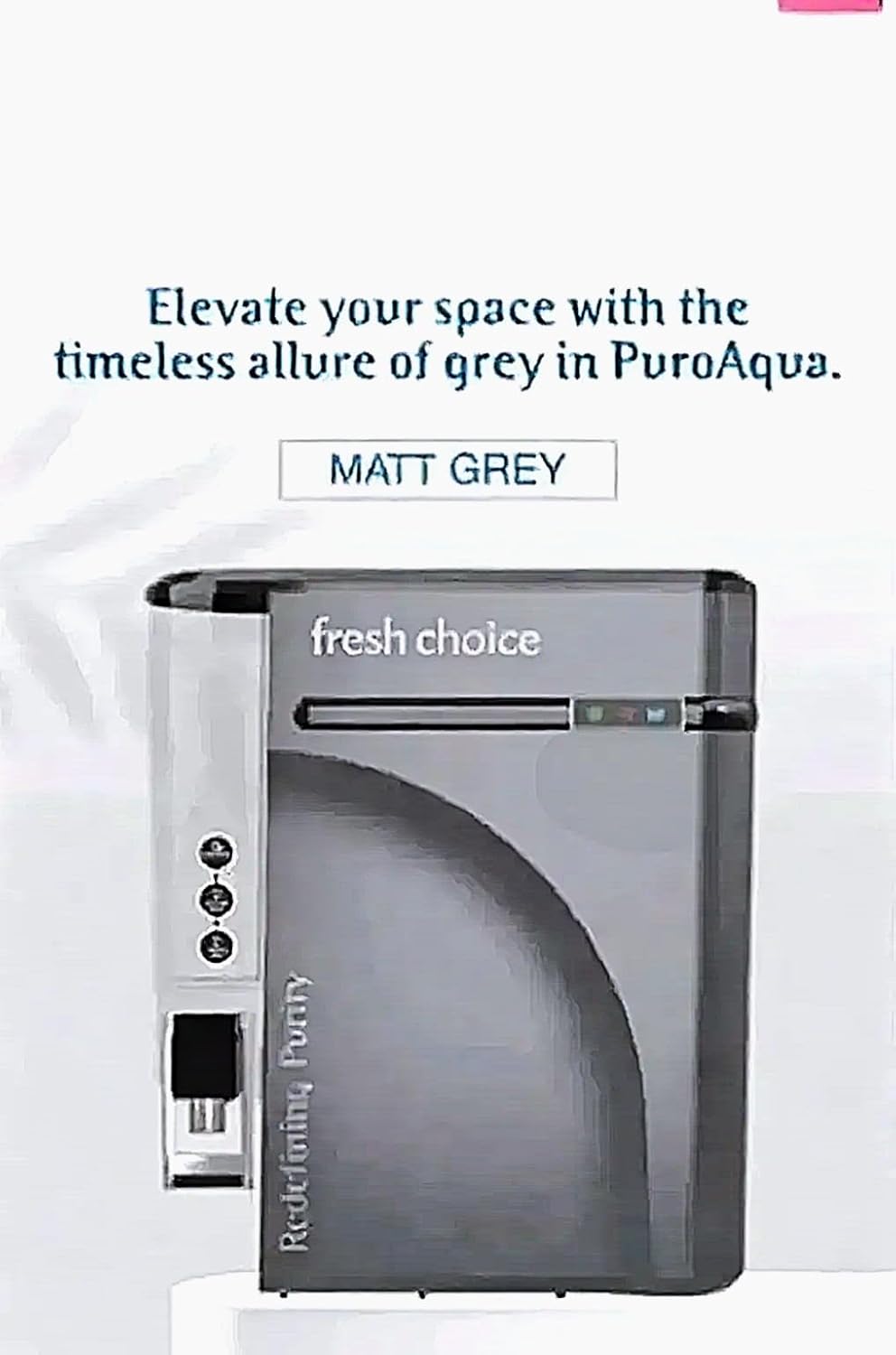 Purosis  Advanced RO Water Purifier with UF, TDS Control and Alkaline Technology, Black, with Tank (grey)